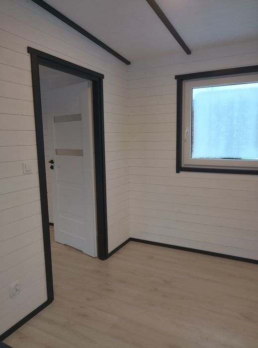 Domek drewniany ocieplony z tarasem