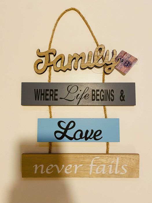 Placa Decorativa Família