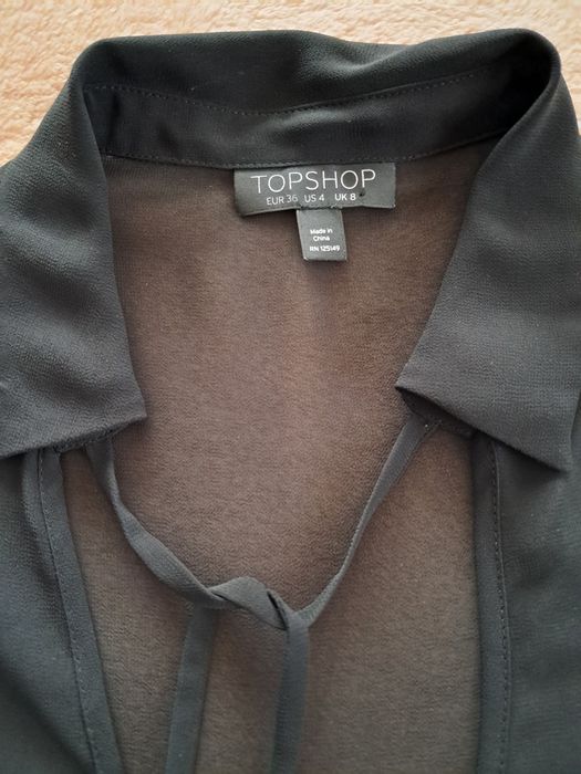 Przezroczysta bluzka koszulowa Topshop