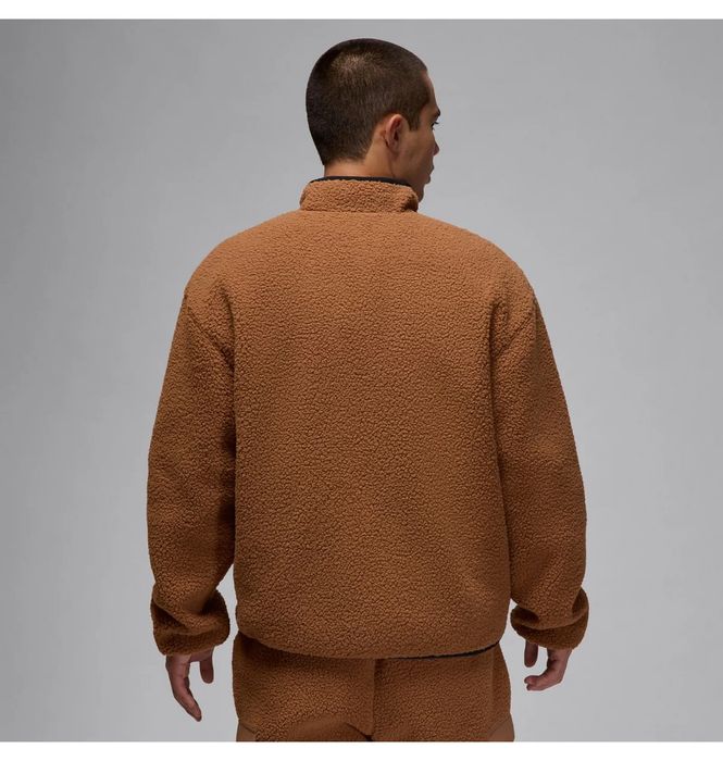Оригінал! Зіп Худі Jordan Sherpa (коричневе) (S, M, L)