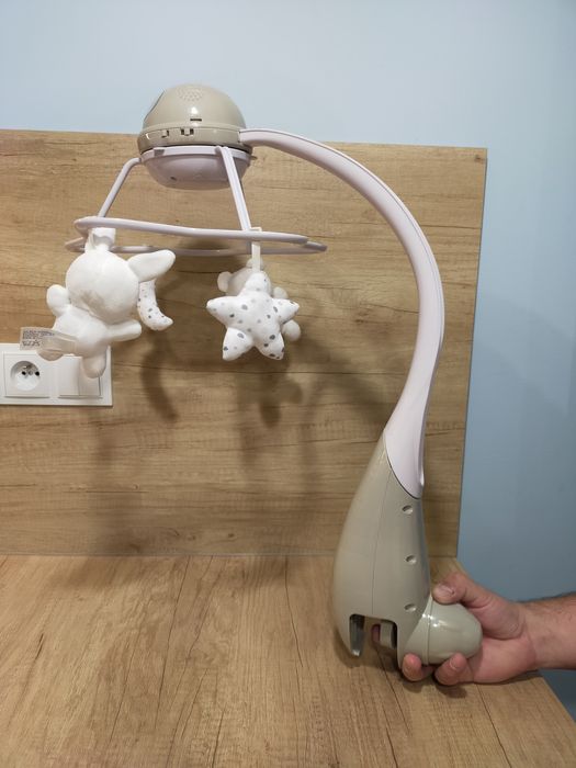 Chicco rainbow cot mobile, karuzela na łóżeczko 3w1 z pilotem, rzutnik