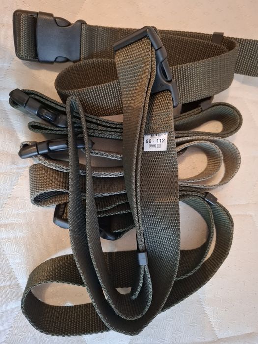Paski wojskowe khaki do munduru polowego roz. 96-112 nowe.