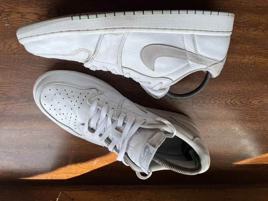 Кросівки 45 розмір Jordan 1 Low og whaite оригінал