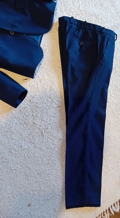 Garnitur granatowy jak nowy #Siko