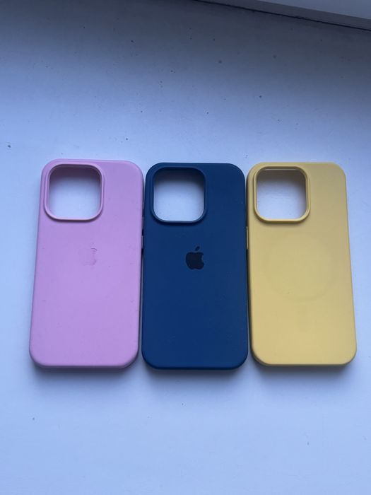 Чехлы на iphone 15 pro айфон розовый синий желтый