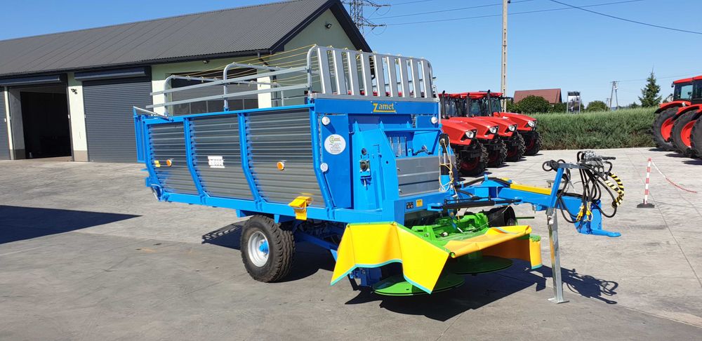Ścinacz zielonek T 635 ZAMET - Przyczepa samozbierająca