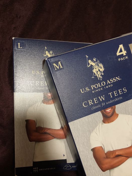 Набір базових футболок U.S.Polo Assn (оригінал) розміри M, L, XL