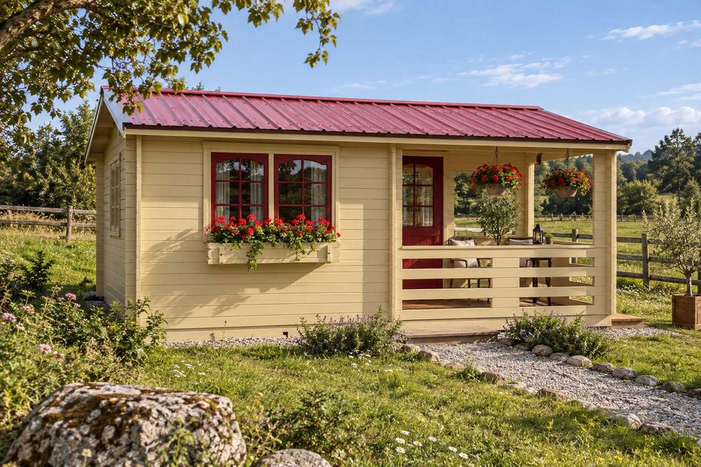 Casa de Montanha - modelo MONTANA – 23,8 m² com Alpendre