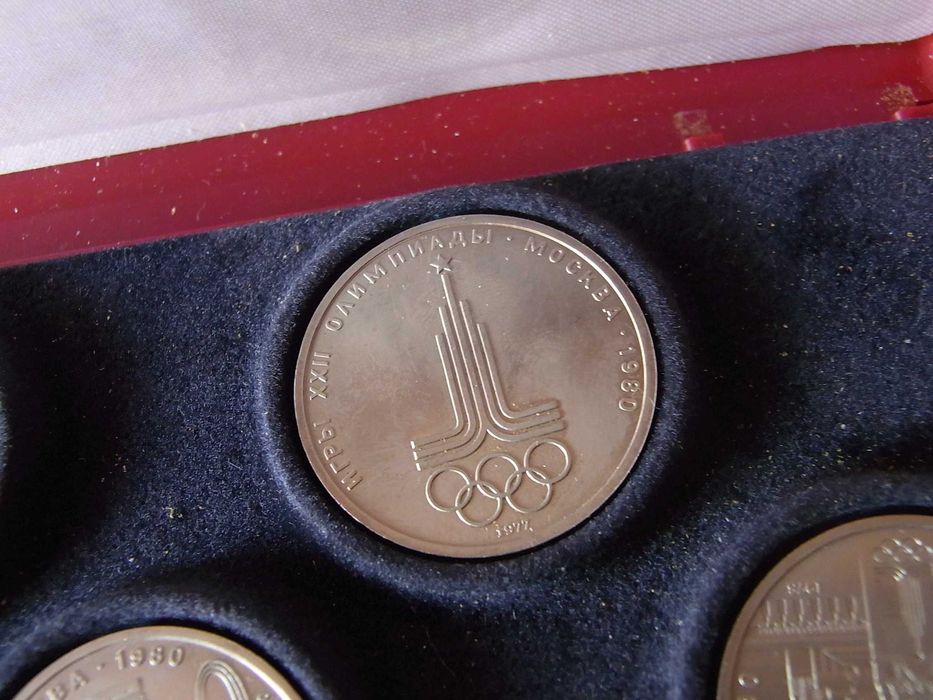 ZSRR 1 rubel Olimpiada Moskwa 1980.Komplet 6szt.TOP!