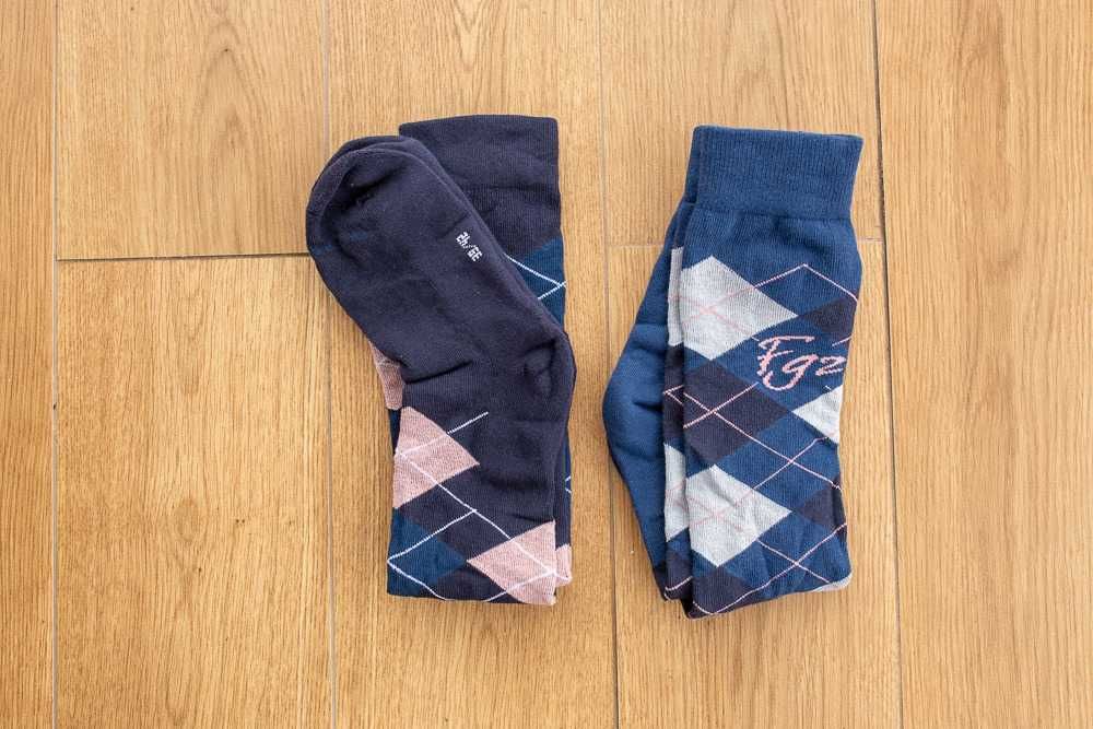 Kask, ochraniacz i skarpety jeździeckie