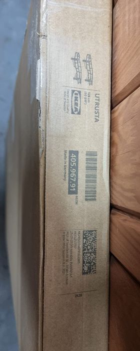 IKEA UTRUSTA nerka do szafki kuchennej narożnej półka wyciągana  szara