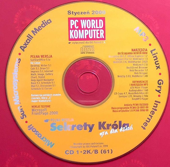 467 CD PC World Kompter 1-2000 Gra dla dzieci Sekrety króla