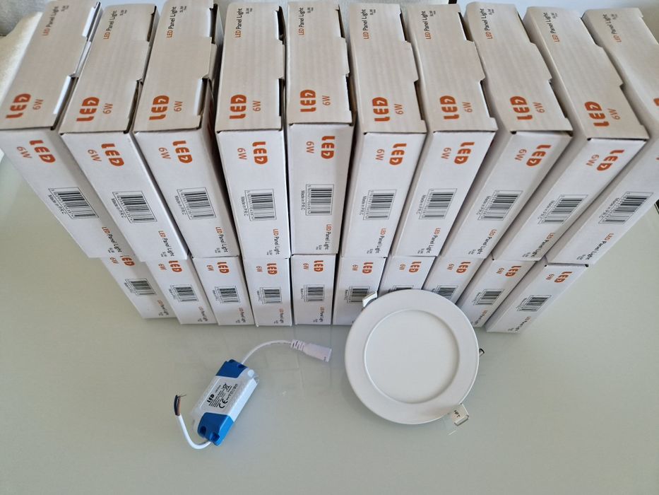 20 Paineis Led 6W 3000K