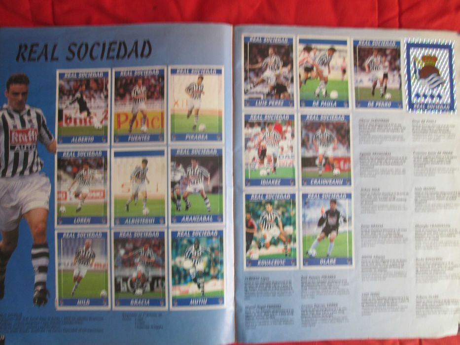 Caderneta de cromos completa Panini La Liga 97/98