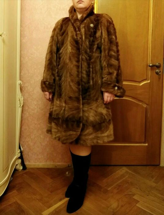 52-56р. Манто норкова шуба норка