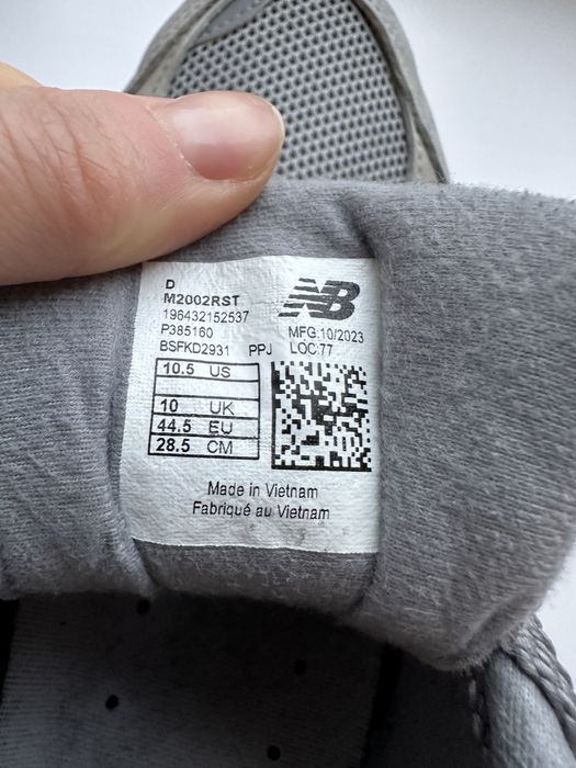 Кросівки New Balance, модель 2002, 44,5, сірий колір