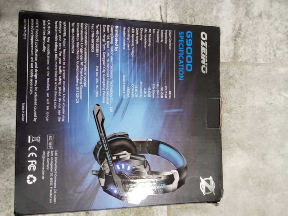 Ozeino Zestaw słuchawkowy gamingowy do PS4 PS5