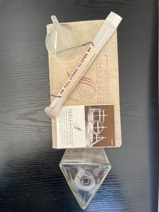 Firelight Glass com pavio e funil