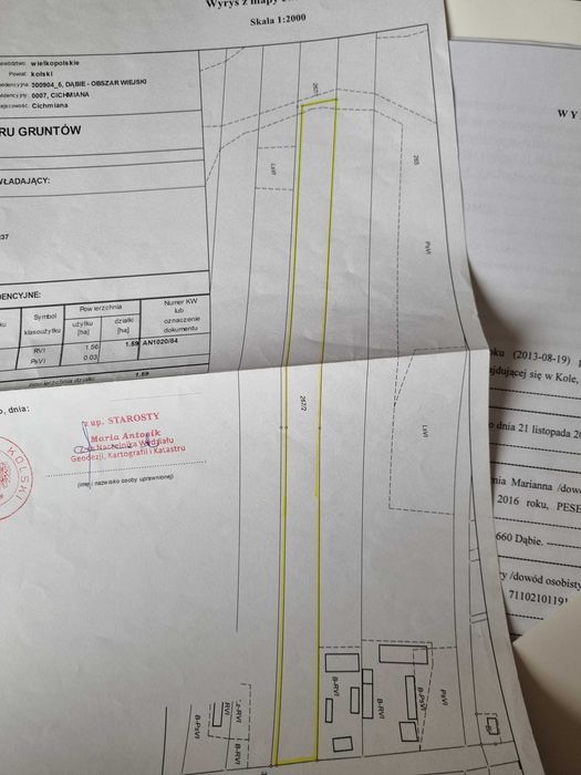 Działka 16 tys m w spokojnej okolicy blisko A2