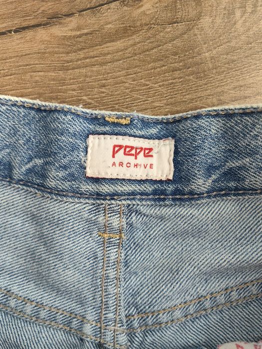 Damskie spodenki jeansowe, wysoki stan, Pepe Jeans