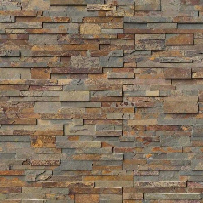 Panel kamienny łupek multicolor/Stackstone/Panele ścienne/Kamień naturalny/Łupek/Elewacje/Różne wzory/KLINK POZNAŃ