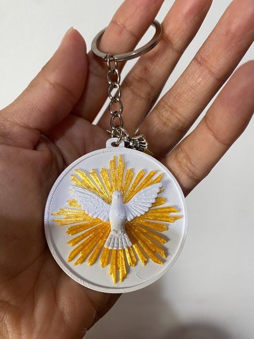 Chaveiro divino espirito santo  em 3D