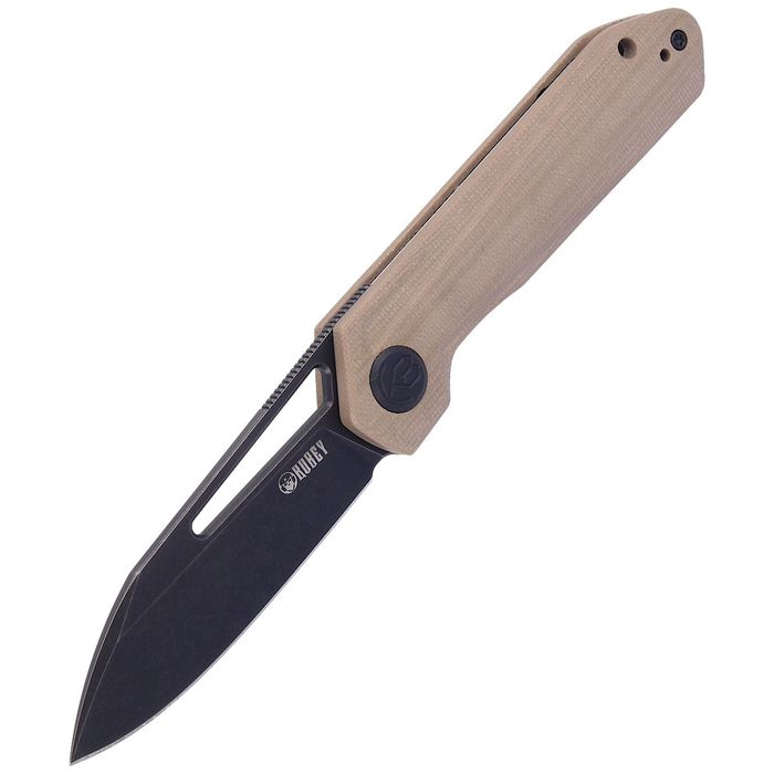 Nóż składany Kubey Royal Tan G10, Dark Stonewashed D2 by (KU321E)