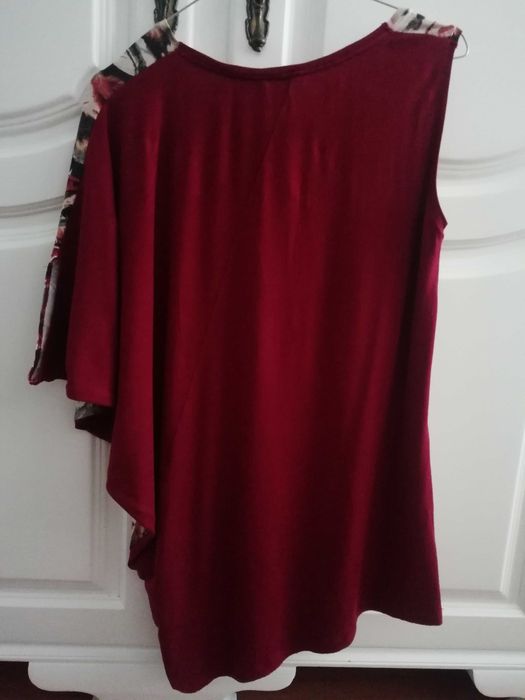 Túnica camisola estampada assimétrica, Salsa S