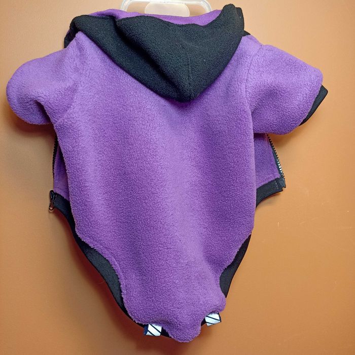 Bluza ciepła polarowa z kapturem dla pieska rozm. S/M