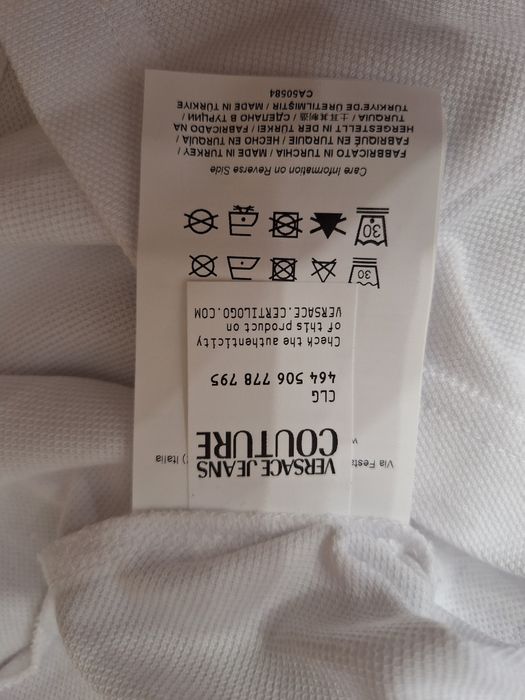 Versace Jeans Couture, damska koszulka polo, r. XS