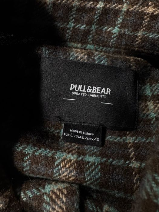 Сорочка Pull & Bear фланель casual тактична сорочка овершот трекінгова