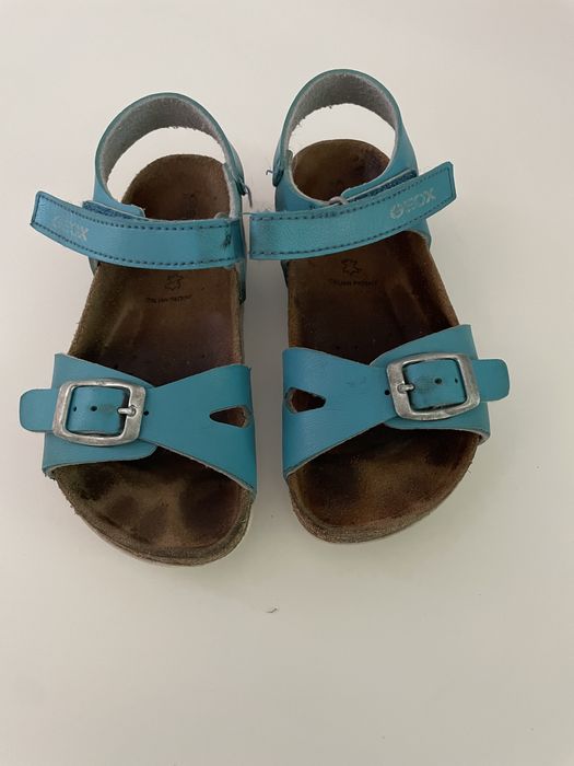 Niebieskie/turkusowe sandałki Geox r.26 dla dziewczynki