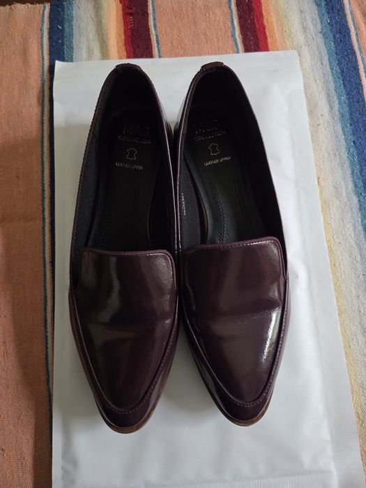 Mokasyny baleriny 37 m&s skóra