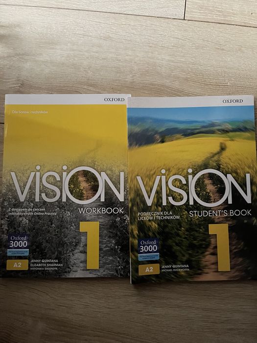 Podręcznik+zeszyt ćwiczeń j.angielski Vision klasa 1 branżowa
