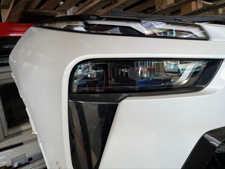 Ноускат Передня частина BMW X7 G07 40i бампер M-pack в зборі, підсилювач радіатор касета радіаторів жалюзі Grill, Фара передня права ліва верхня нижня