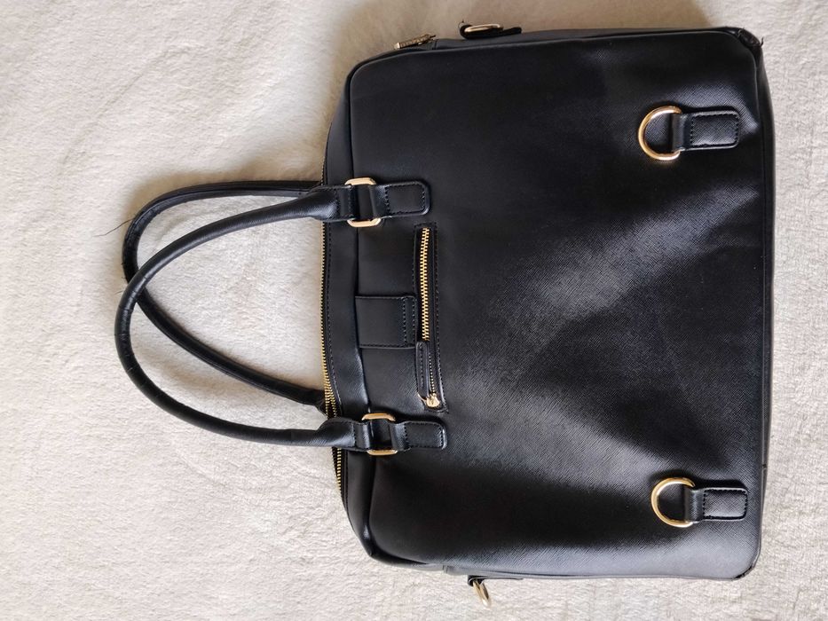Torba na laptopa 15" Stackers | Czarna Aktówka 3w1