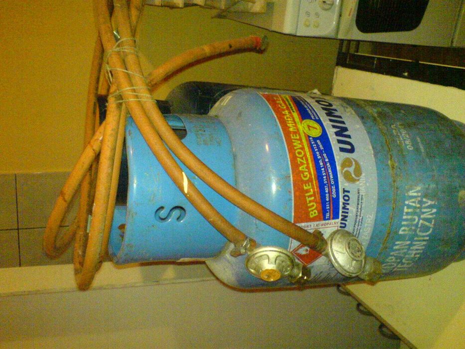 Butla stal propan-butan 27,2 l 25 bar 11 kg wąż reduktor kołnierz