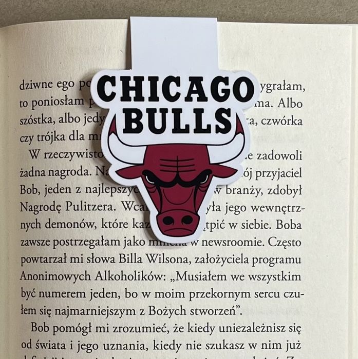 Zakładka magnetyczna NBA Chicago Bulls prezent dla fana koszykówki