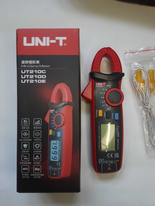 Мультиметр Струмовимірювальні кліщі UNI-T UT210D  Токовые клещи