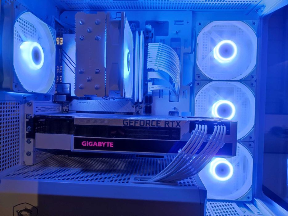 PC Gaming Ryzen 7500F • RTX 3080 10GB •32GB 6000•1TB NVMe• ARGB Branco