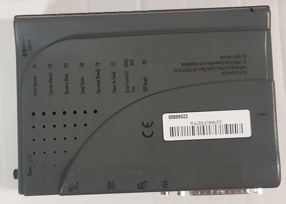 Modem externo 3Com US Robotics 56K Message