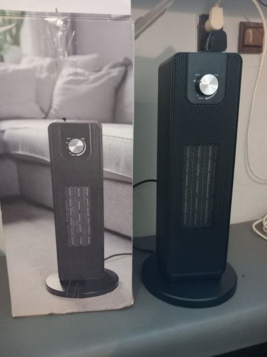 Czarny wentylator grzewczy 
TCP 2000W