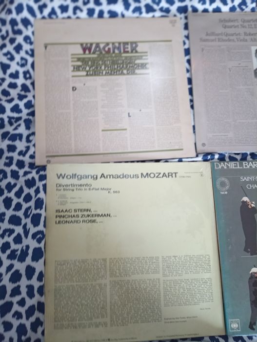 5 discos de vinil musica clássica 	Selo 	CBS Records Masterworks