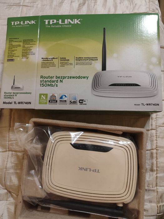 Bezprzewodowy router TP-Link TL-WR740N standard N, 150Mb/s