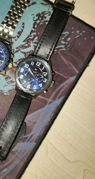 СРОЧНО Чоловічий годинник Tommy Hilfiger Trent 1791053 Blue Silver