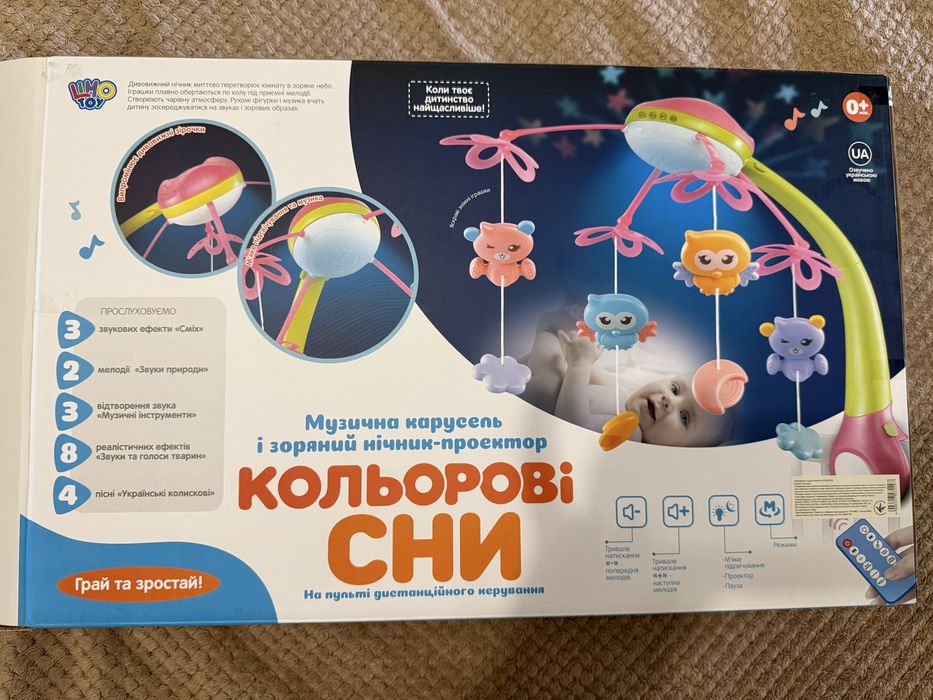 Продам детскую карусель на кроватку