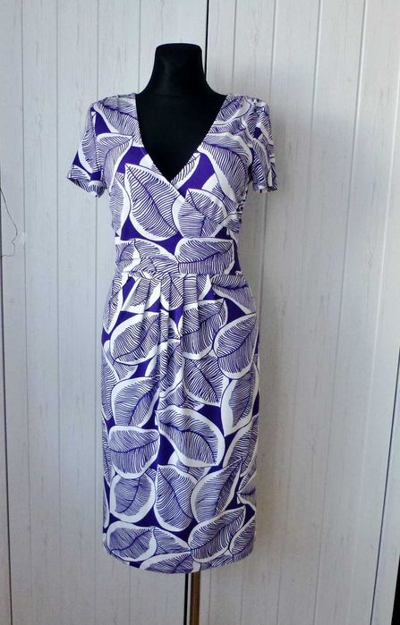 Hobbs London kopertowa letnia sukienka  S