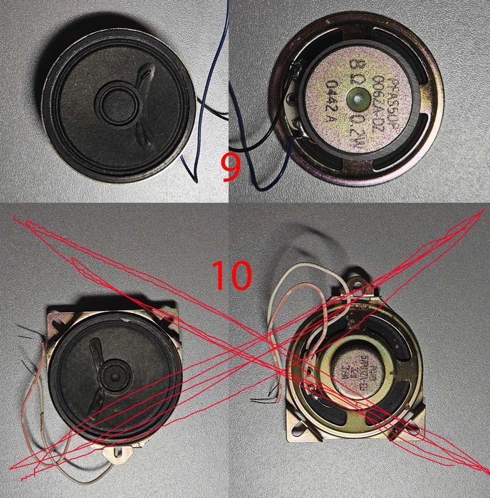 Динамики от колонок разные