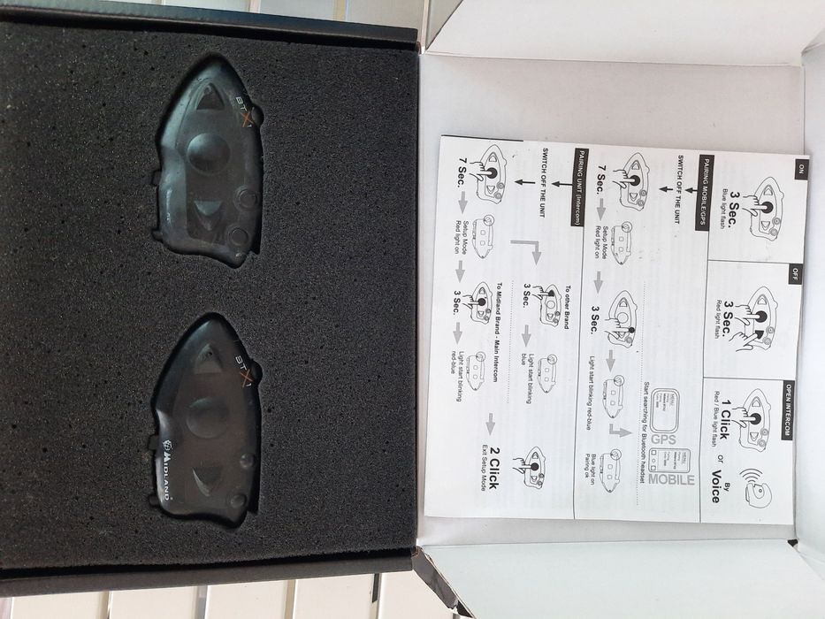 Intercomunicadores capacete Midland BTX1 (duplo)