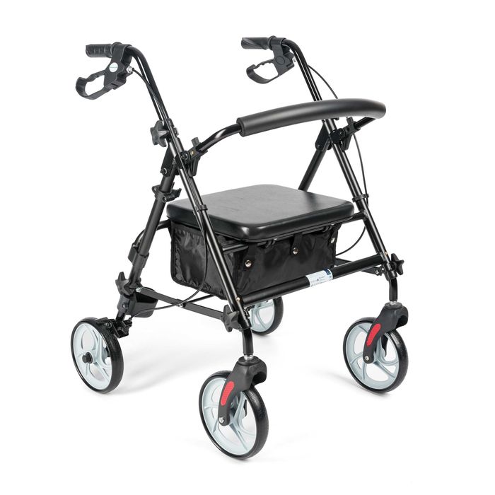 Chodzik - podpórka czterokołowa - rollator aluminiowy model carbon